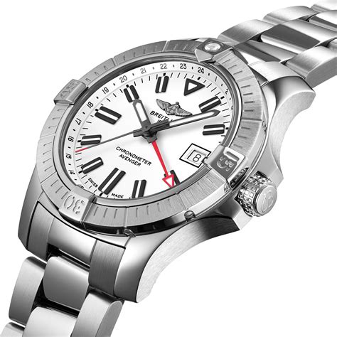 breitling avenger gmt 43 white|breitling gmt 43 automatic.